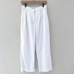 Abercrombie and Fitch Linen-blend Tailored Wide leg Trouser